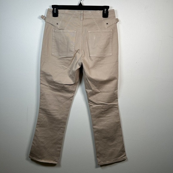 Anthropologie Womens Chino Pants Beige Size 26 Relaxed Cotton Blend Stretch - Picture 4 of 6
